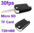 Mini DVR 720*480 Car Key Hidden Camera S818 30fps With Motion 1PC China Post Free Shiping