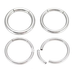 Highly Polished G23 Titanium Body Jewelry 16 Gauge Titanium Segment Captive Ring Mixed Sizes(China (Mainland))