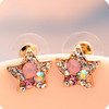 Min 12 pcs/lot mix available,Glamorous shining star  earrings,354.6458.FreE ShiPPinG
