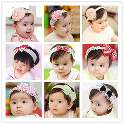 Free Shipping! Mixed 9 Beautiful Styles Headband, Baby Headbands, Infant Headwear, Girls Hair Accessories-BM001, 9 pcs/lot(China (Mainland))