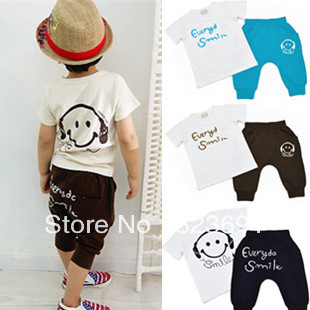 http://i00.i.aliimg.com/wsphoto/v0/723453694/Kids-set-summer-wear-Short-sleeve-set-Multicolor-Children-clothing-suit-Wholesale-Smiling-face-t-shirt.jpg