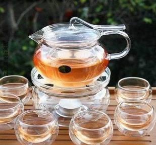 Glass teapot 500ml High Resistance Glass teapot with filter 6 Double wall glass coffe tea Cup