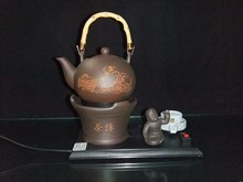 Is rice kettle authentic Taoran furnace antique ceramic tea Zisha teapot electronic zisha congou tea set free shipping 01300