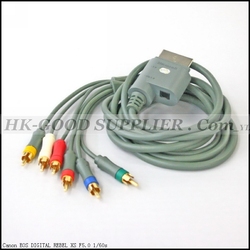 HK post 1 pcs OEM HD AV High Definition HDTV Cable for XBOX 360 Component free shipping(China (Mainland))