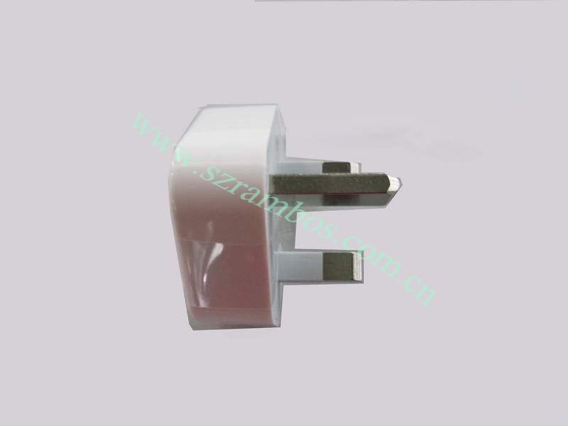 300pcs/lot USB UK Wall Charger Adapter for iPhone 4 4s free shipping(China (Mainland))