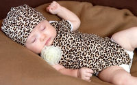 Wholesale - baby leopard romper summer outfits 2pcs set giraffe floral hats +  one-piece rompers bodysuits