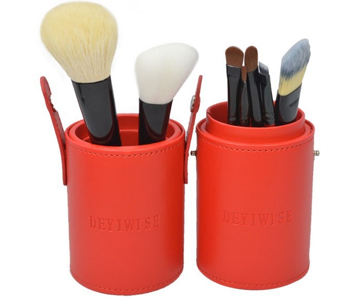 5 SETS 8 pieces of brushes set in cylinder box Cosmetic brush high quality Manufacturing Competitive price,3 COLORS(China (Mainland))