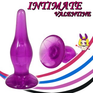 free shipping 4*12cm silicone intimate valentine g spot anal plug butt plug anal sex toy for women adult toy L14(China (Mainland))