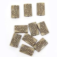 Fashion 150pcs Charms Rectangle Antique Bronze Beads Necklace Bracelet Accessory 41678