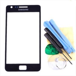 Replace Touch screen Outer Glass Lens original for Samsung Galaxy S2 i9100 S 2 II Black(China (Mainland))