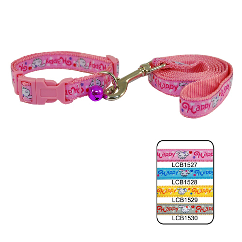 ... Lively Happy Rabbits Embroidered Pet Dog Collar and Leash Set 1.5cm ... Lively Happy Rabbits Embroidered Pet Dog Collar and Leash Set 1.5cm