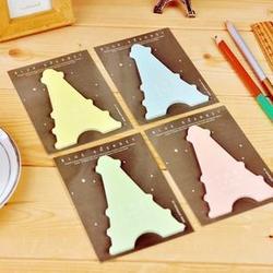 Free ship!20pc!lovely tower shape Memo Pads/ love free stickers / N time paste Eiffel Tower(China (Mainland))