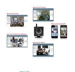 High Quality Tenvis Mini319W Wireless IP Camera WiFi CMOS CCTV Security System monitor Black Free Shipping DHL HKPAM CPAM KU-13(China (Mainland))