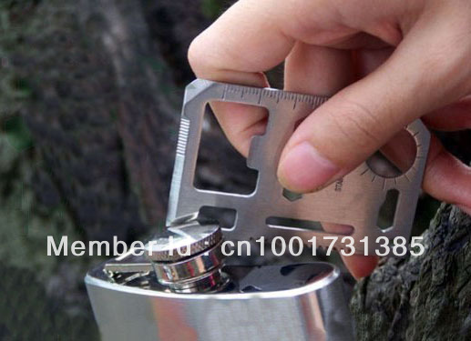Free Shipping Men s Multipurpose 11 Function Card Knife Pocket Survival Tool Outdoor Survival Multifunction knife