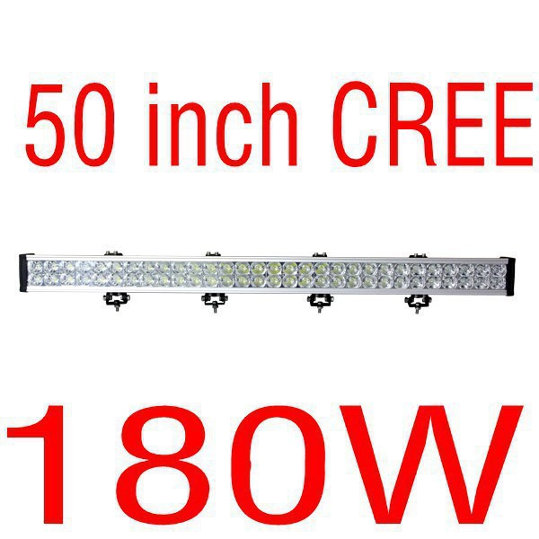 free FEDEX shipping 50 inch 180w USA cree led work light bar driving offroad ATVs SUV fire engine, police cars, vehicle light(China (Mainland))