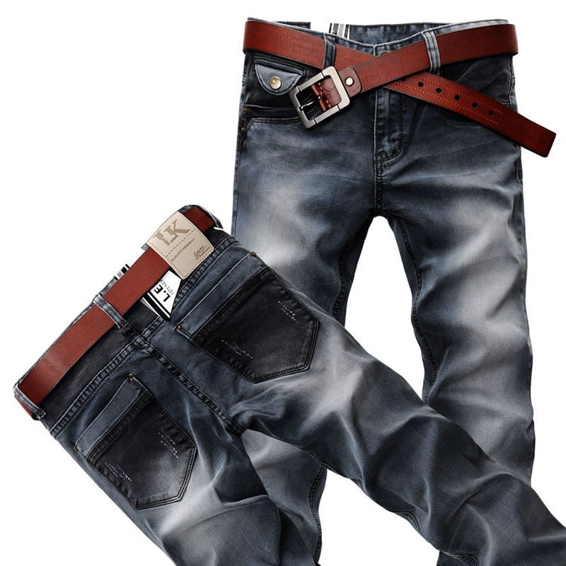 2013 New Hot Men's Jeans Slim Fit Trousers Zipper Style Jeans (6998