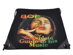 New Bob Marley Face "the Complete Guide to his Music" Canvas Tote Backpack Bag FREE SHIPPING(China (Mainland))