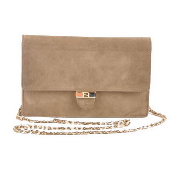Leather Bags Designer Women Gold Chain Clutch Suede Khaki Free Shipping Bags Women