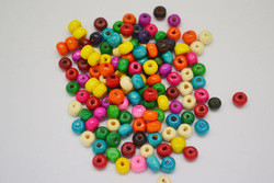 Free Shipping Wholesale 6MM Mixed Color Round Shape Wooden Beads Fashion Wooden Beads 2000Pcs/Lot Hole 2.0MM(China (Mainland))