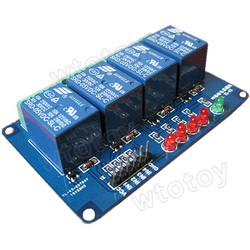 5V Four 4 Channel Relay Module For PIC AVR DSP ARM Arduino 16018(China (Mainland))