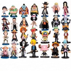 One Piece hand to do a straw hat pirates Model Q version of One Piece Doll full collection figures free shipping 1sets/lot(China (Mainland))