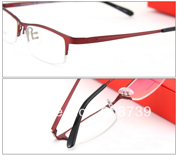 NEW ARRIVING fashion free shipping Pure Titanium P8801 half frame glasses eyeglasses spectacle frame eyewear