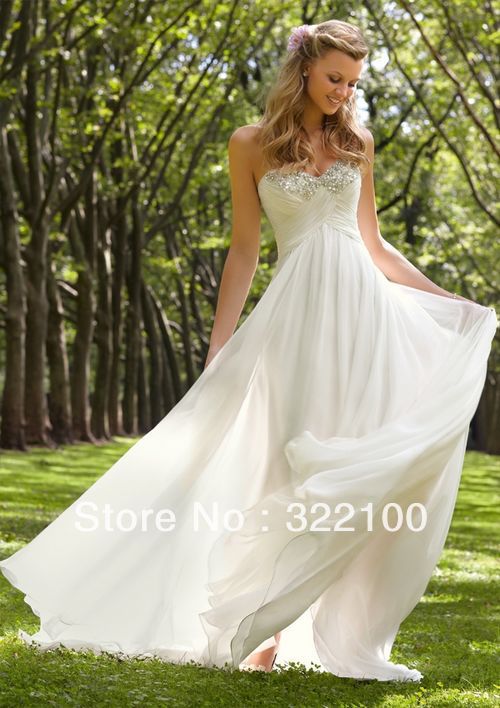 Wedding dress beach designer