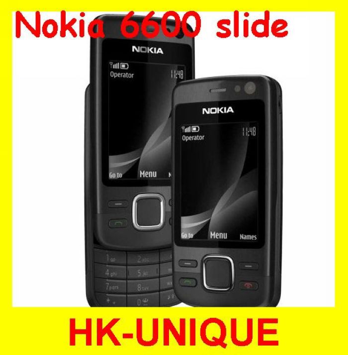 unlocked original nokia 6600S slide 3G network bluetooth mp3 player mobile phones Free Shipping