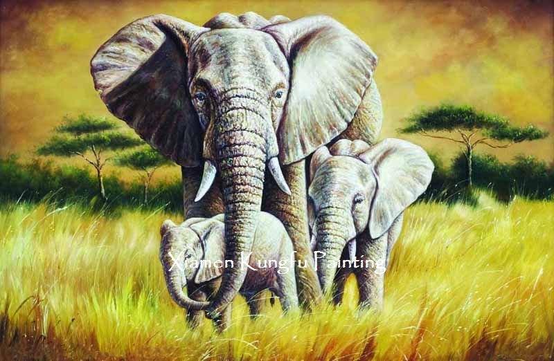 Elephant Painting A Picture Janefargo Colorful Elephant Painting 40cmh X 80cmw