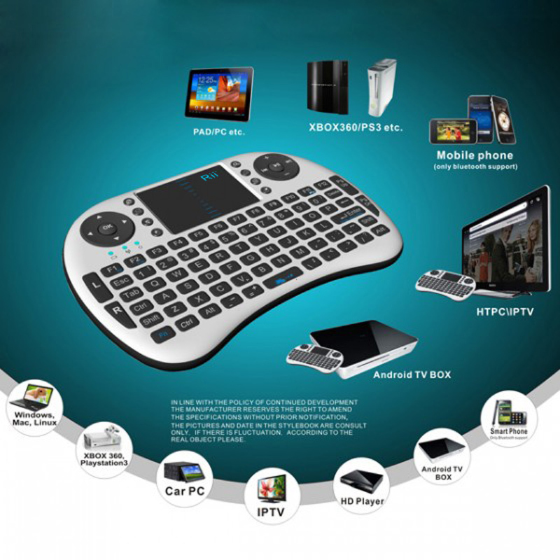 2.4G Rii Mini i8 Wireless Keyboard with Touchpad for PC Pad Google Andriod TV Box Computer & Laptop Accessories C1331 Free Ship(China (Mainland))