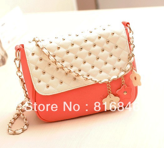 2013 New Spring and Summer Women Girls Imports PU Leather Shoulder Bag Fashion Designer Cute Lovely