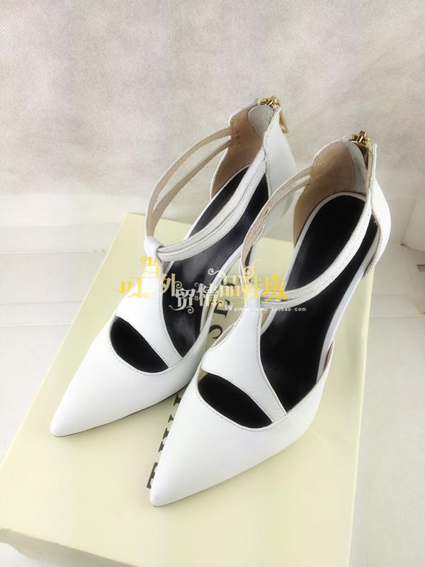 2012 fashion new arrival aw sexy opening pointed toe leather sandals shoes 11 11