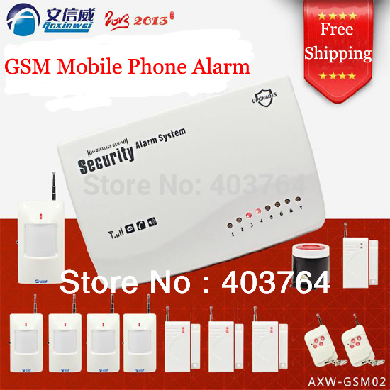 GSM home alarm system Infrared alarm the mobile phone card alarm 