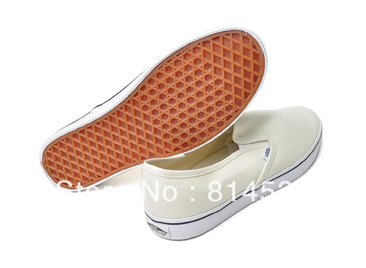 Customizable blank canvas slip on casual shoes for adults