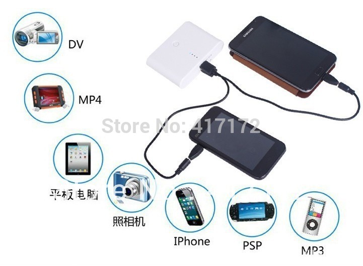 Mobile power supply mobile phone 12000mah Portable charging Po Apple iphone4s GPS camera game machine Mobile