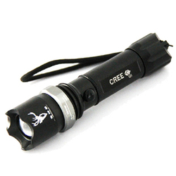 yun/super type import zoom CREE Q5 LED/super bright light flashlight/camping necessary/waterproof anti-throw/free shipping/cheap(China (Mainland))