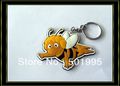free shipping of custom 3d muticolors logo in  high quality G000300  pvc keychain
