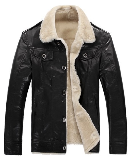 Men's 100% lambskin Genuine sheepskin Shearling Coat .lamb jacket freeshipping EMS. men's winter leather coat(China (Mainland))