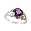 Beadsnice ID25586 AAA 1.5 Carat Natural Purple Spinel set in sterling silver set engagement ring show your great taste