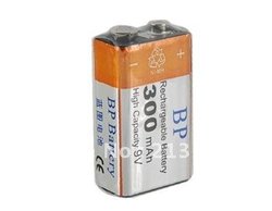 BP 9V 9 Volt Ni-MH Rechargeable Battery 300mAh(China (Mainland))