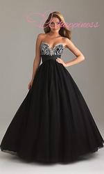 Free Shipping Strapless A-Line Tulle Ball Gown by online store dresses(China (Mainland))