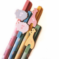 Free Shipping/New cute cartoon animals Gel Pen/4 colors Korean Style/Promotion Gift/Wholesale