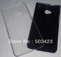 New Style Clear Hard Back Case For HTC one m7 Free Shipping