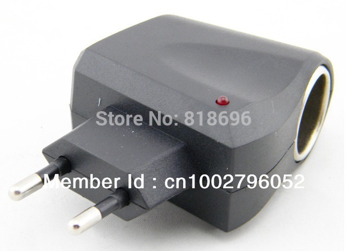 12V Household Car Charger Cigar Cigarette Lighter 110V-220V AC to 12V DC EU Car Power Adapter Converter(China (Mainland))