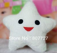 Romantic star starfish Shaped Super soft throw pillow LED Light Up Pillow white free shipping