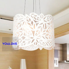 Diameter 40cm Modern pendant lamps Romantic Leaf pendant lights pendant lighting Restaurant lamp Bedroom lamp Free