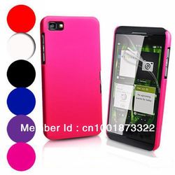 Top quality Rubber Hard Back Case For Blackberry Z10.Case for Z10.100pcs/Lot DHL EMS Free Shipping(China (Mainland))