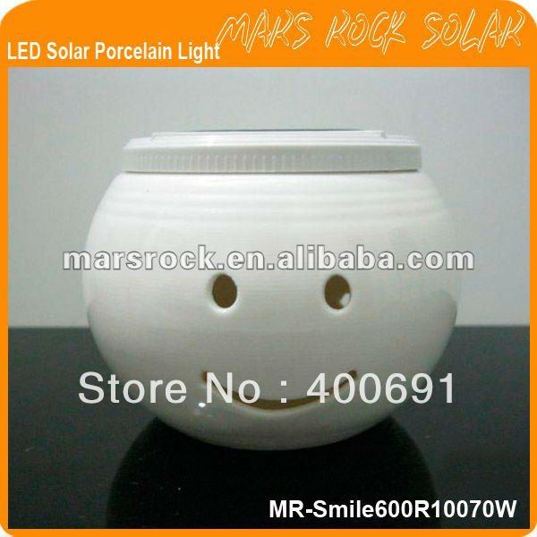 Fireproof Rechargable Ceramic Solar LED Light, LED Garden Light(China (Mainland))