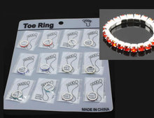 crystal stretch toe rings