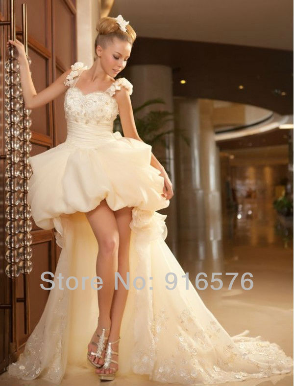 Front corset wedding dress